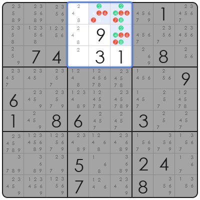 hidden pair sudoku